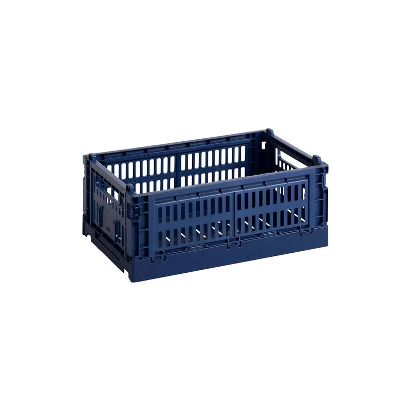 HAY Colour Crate, S, Recycled Plastic, Dark Blue 1 HAY Colour Crate, S, Recycled Plastic, Dark Blue