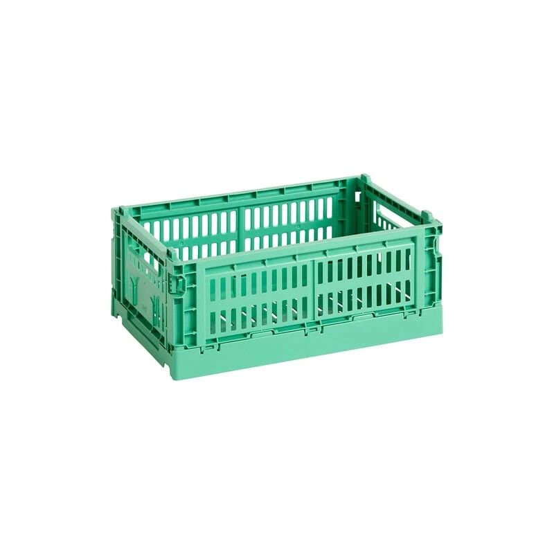 HAY Colour Crate, S, Recycled Plastic, Dark Mint 1 HAY Colour Crate, S, Recycled Plastic, Dark Mint