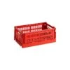 HAY Colour Crate, S, Recycled Plastic, Red