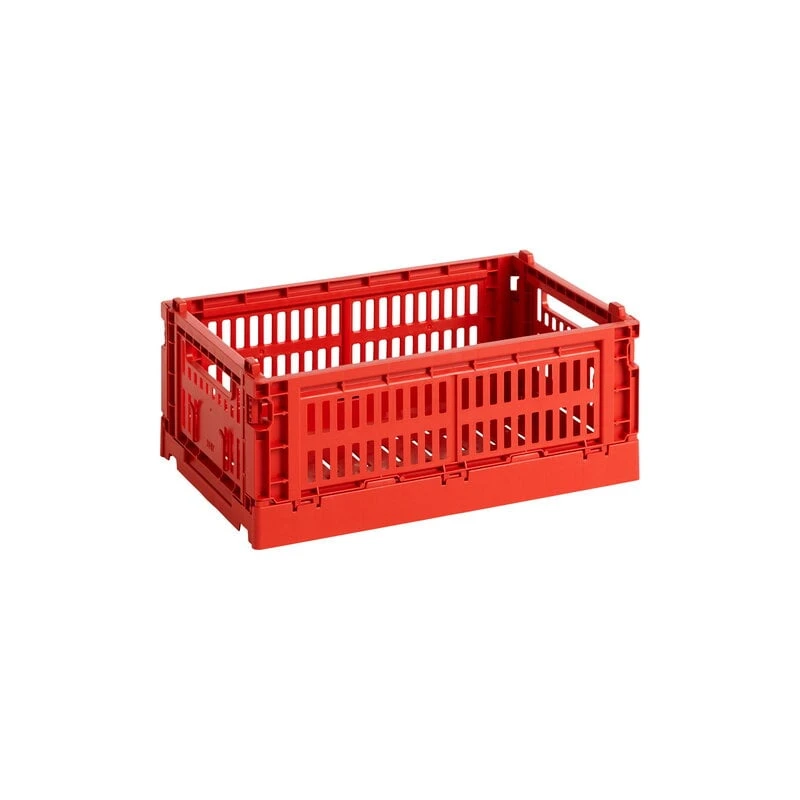 HAY Colour Crate, S, Recycled Plastic, Red 1 HAY Colour Crate, S, Recycled Plastic, Red