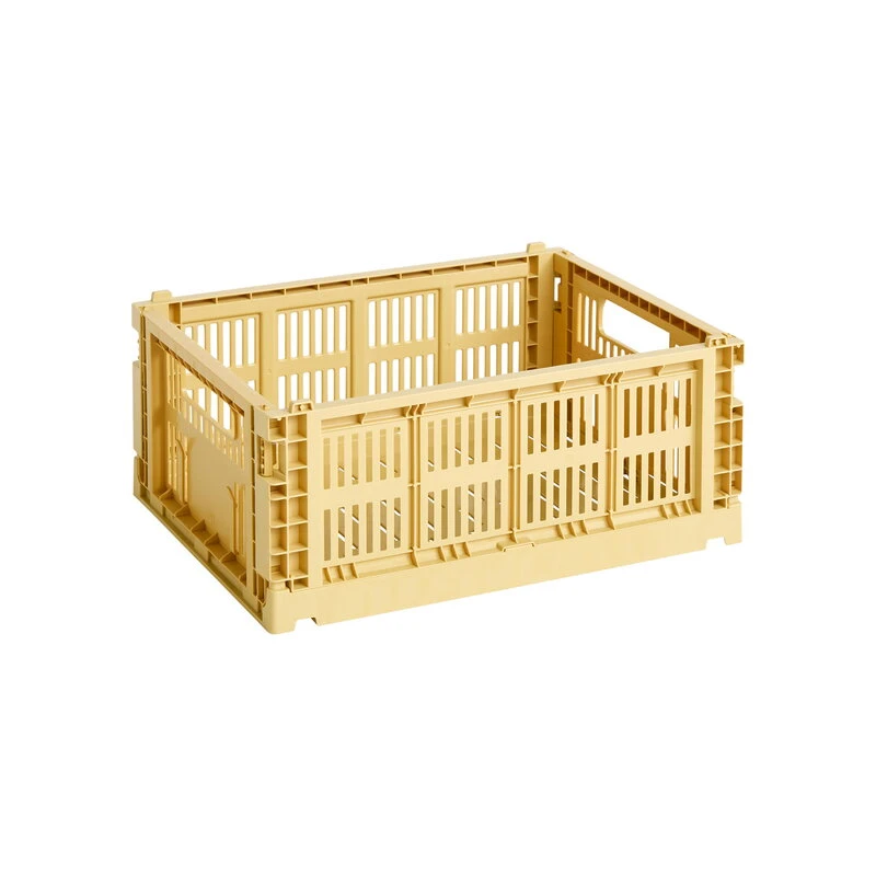 HAY Colour Crate, M, Recycled Plastic, Golden Yellow 1 HAY Colour Crate, M, Recycled Plastic, Golden Yellow