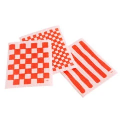 HAY Sponge Dish Cloth, Light Pink - Red, 3 Pcs