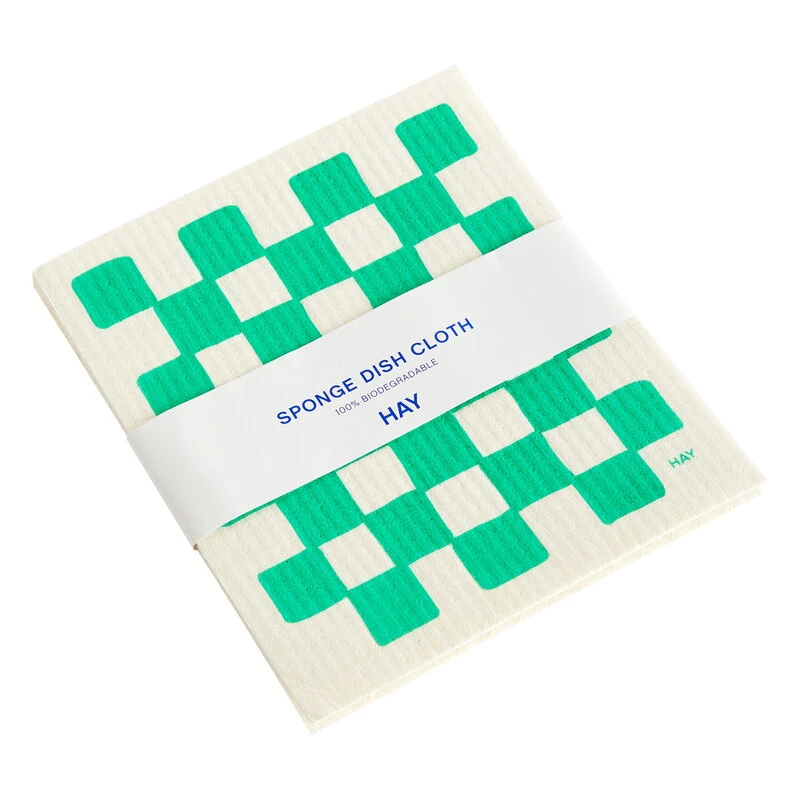 HAY Sponge Dish Cloth, White - Green, 3 Pcs 3 HAY Sponge Dish Cloth, White - Green, 3 Pcs - Image 3
