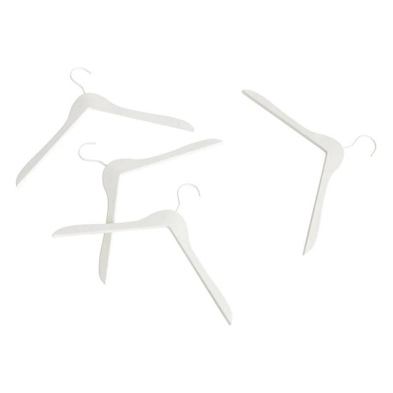 HAY Coat Hanger, White, 4 Pcs 1 HAY Coat Hanger, White, 4 Pcs
