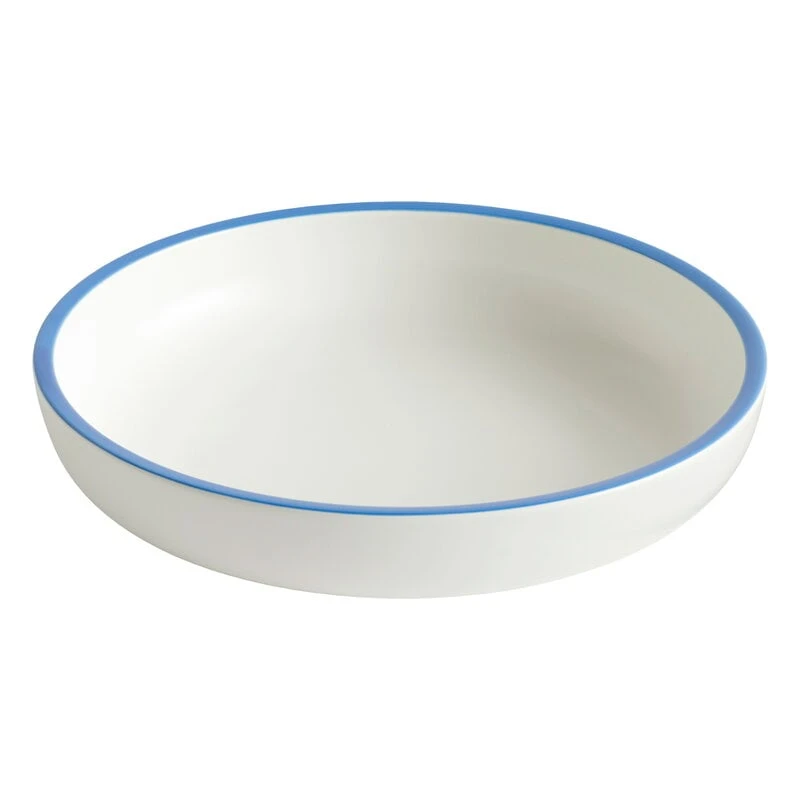 HAY Sobremesa Serving Bowl, L, White - Blue 1 HAY Sobremesa Serving Bowl, L, White - Blue
