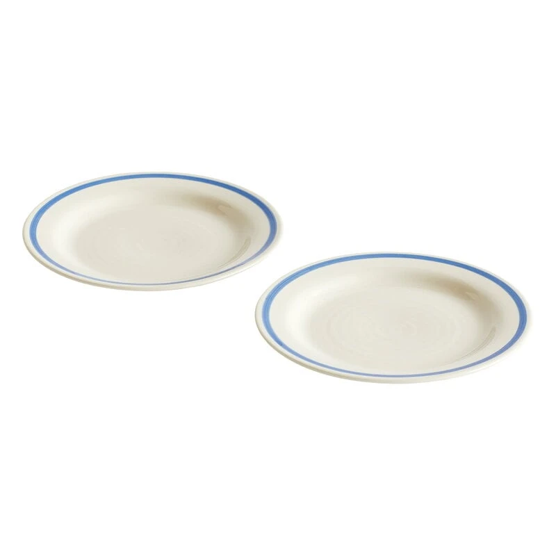 HAY Sobremesa Plate, 2 Pcs, 18,5 Cm, Blue 1 HAY Sobremesa Plate, 2 Pcs, 18,5 Cm, Blue