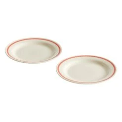 HAY Sobremesa Plate, 2 Pcs, 18,5 Cm, Red
