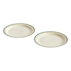 HAY Sobremesa Plate, 2 Pcs, 24,5 Cm, Green - Sand
