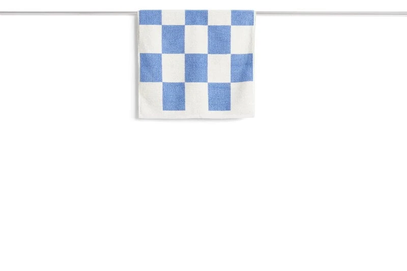 HAY Check Bath Mat, Sky Blue 4 HAY Check Bath Mat, Sky Blue - Image 4