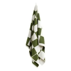 Hay 58 HAY Check Bath Towel, Matcha