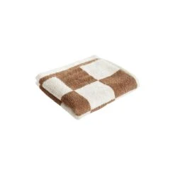 Hay 39 HAY Check Wash Cloth, Cappuccino