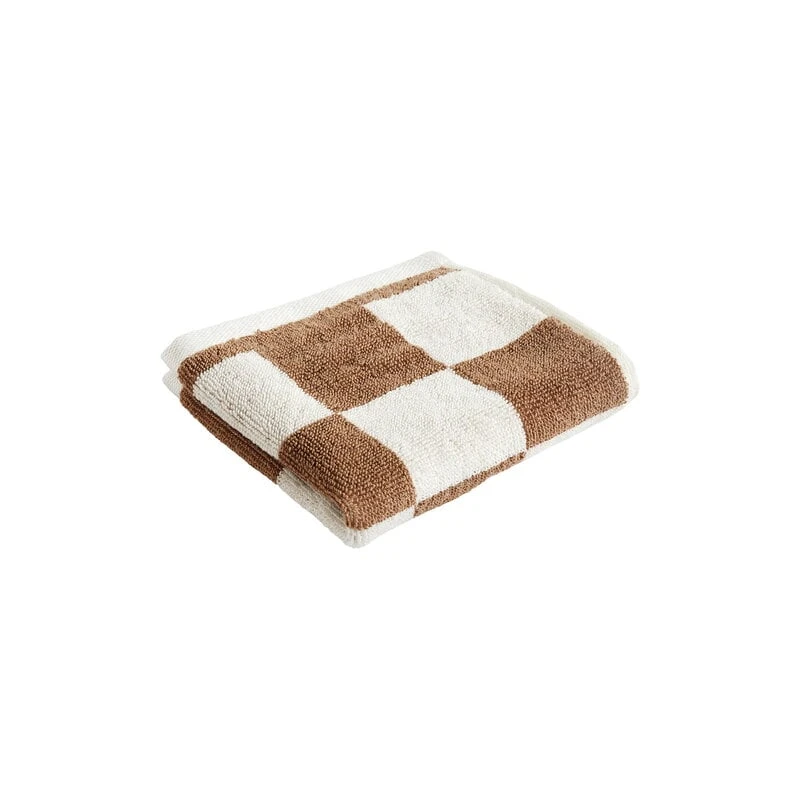 HAY Check Wash Cloth, Cappuccino 1 HAY Check Wash Cloth, Cappuccino