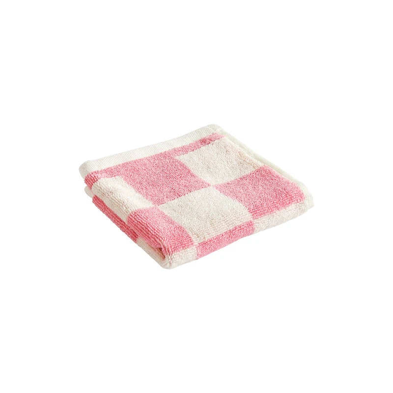HAY Check Wash Cloth, Pink 1 HAY Check Wash Cloth, Pink