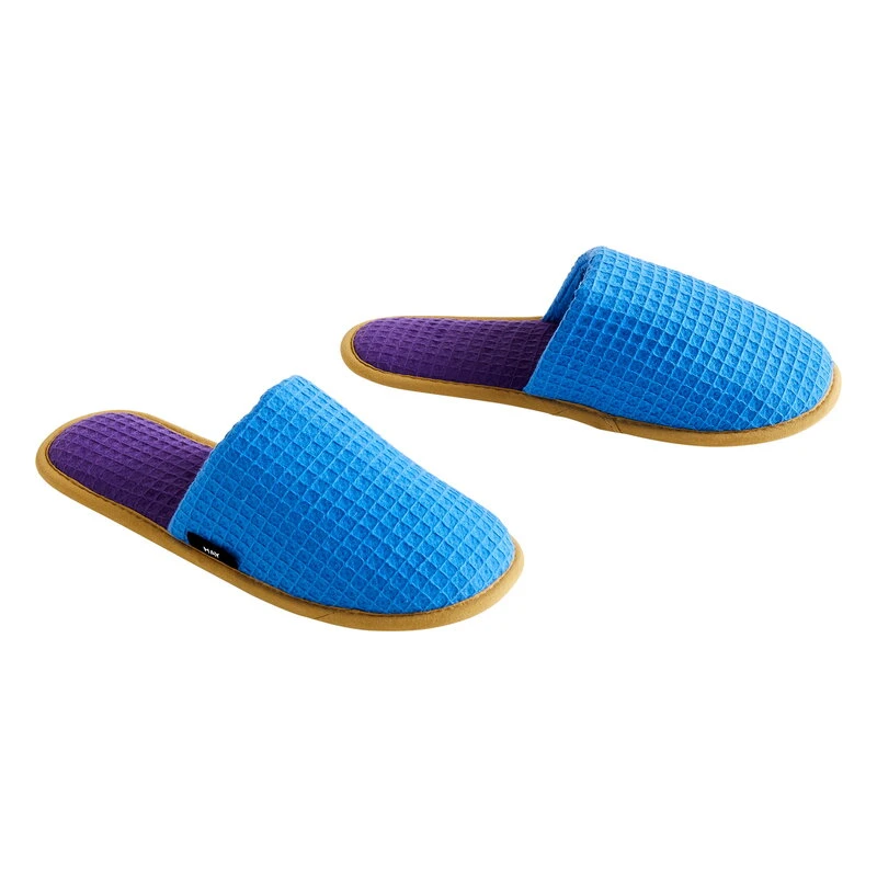 HAY Waffle Slippers, One Size, Blue Multi 1 HAY Waffle Slippers, One Size, Blue Multi