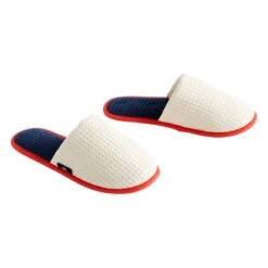Hay 46 HAY Waffle Slippers, One Size, Cream Multi