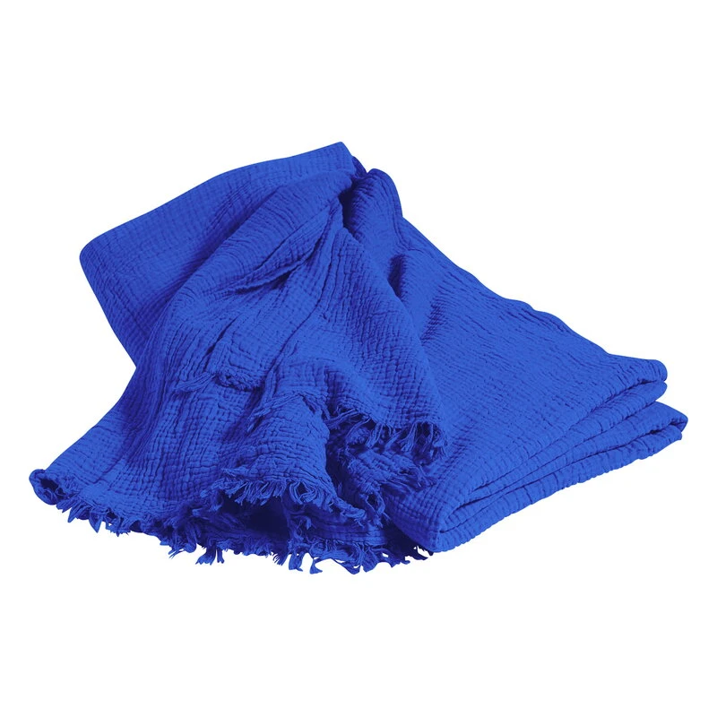 HAY Crinkle Bedspread, 260 X 260 Cm, Ultramarine 1 HAY Crinkle Bedspread, 260 X 260 Cm, Ultramarine