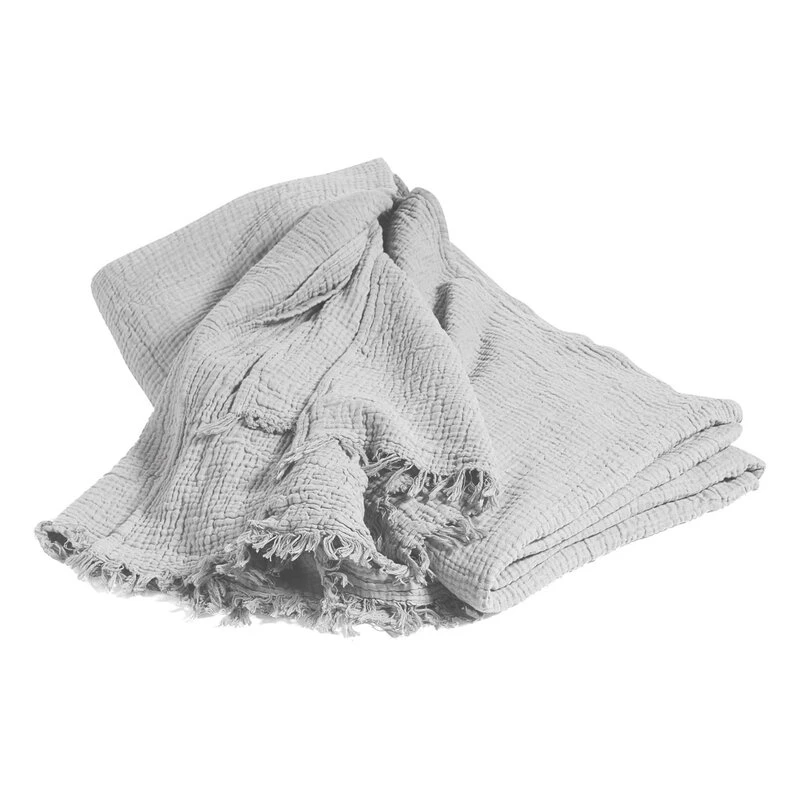 HAY Crinkle Bedspread, 260 X 260 Cm, Cool Grey 1 HAY Crinkle Bedspread, 260 X 260 Cm, Cool Grey