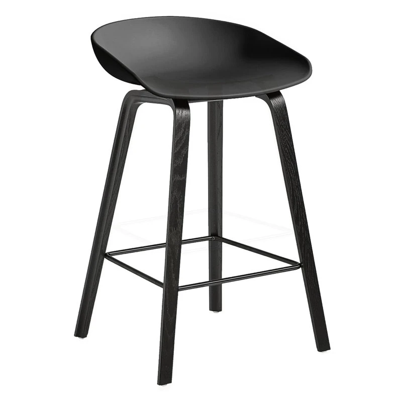 HAY About A Stool AAS32, 65 Cm, Black Oak - Black 1 HAY About A Stool AAS32, 65 Cm, Black Oak - Black