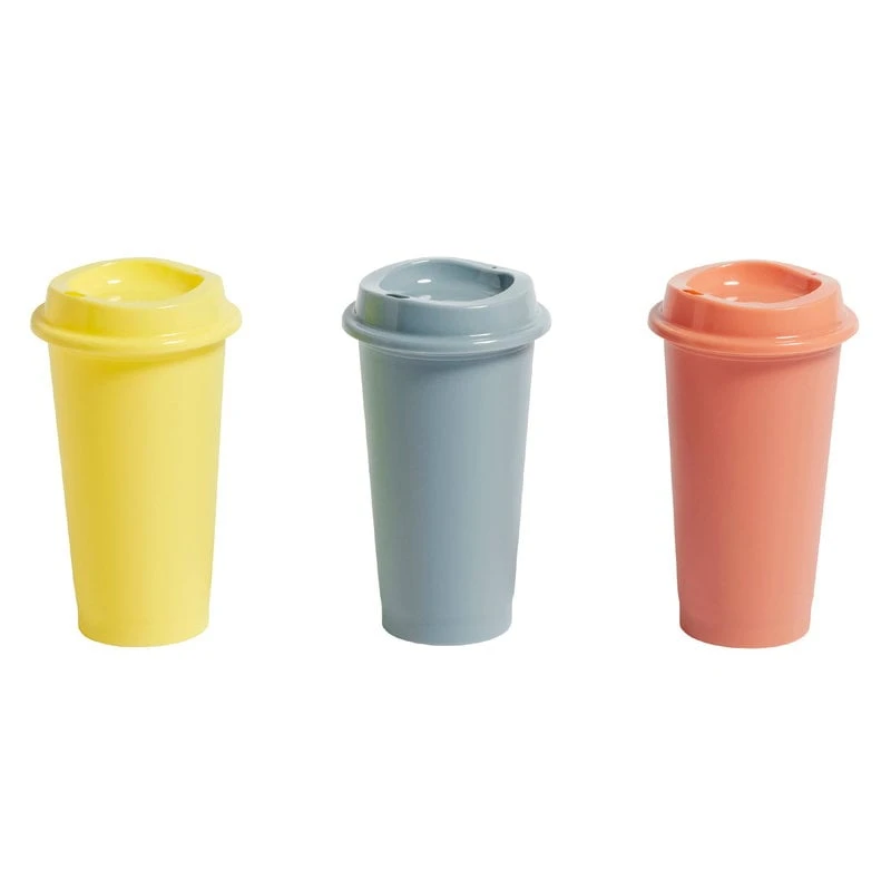 HAY Paquet Coffee Cups, Set Of 3, Yellow 1 HAY Paquet Coffee Cups, Set Of 3, Yellow