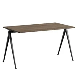 HAY Pyramid Table 01, Black - Smoked Oak