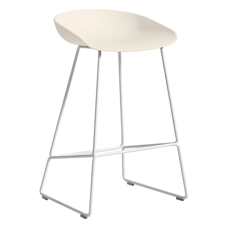 HAY About A Stool AAS38, Low, White - Cream 1 HAY About A Stool AAS38, Low, White - Cream