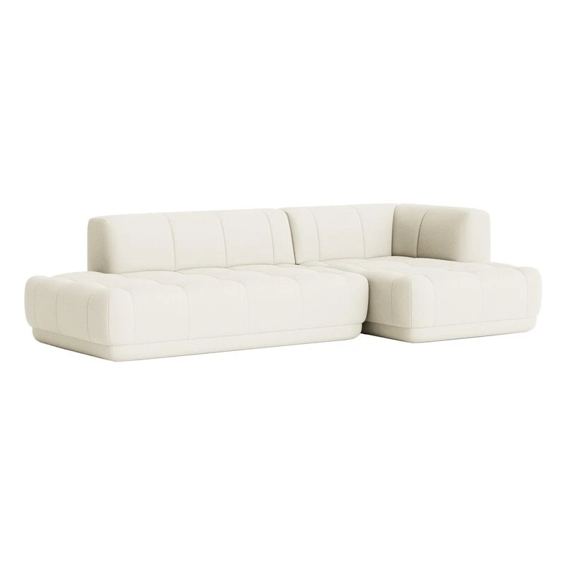HAY Quilton Sofa, Combination 21, Right, Off-white Olavi By HAY 01 1 HAY Quilton Sofa, Combination 21, Right, Off-white Olavi By HAY 01