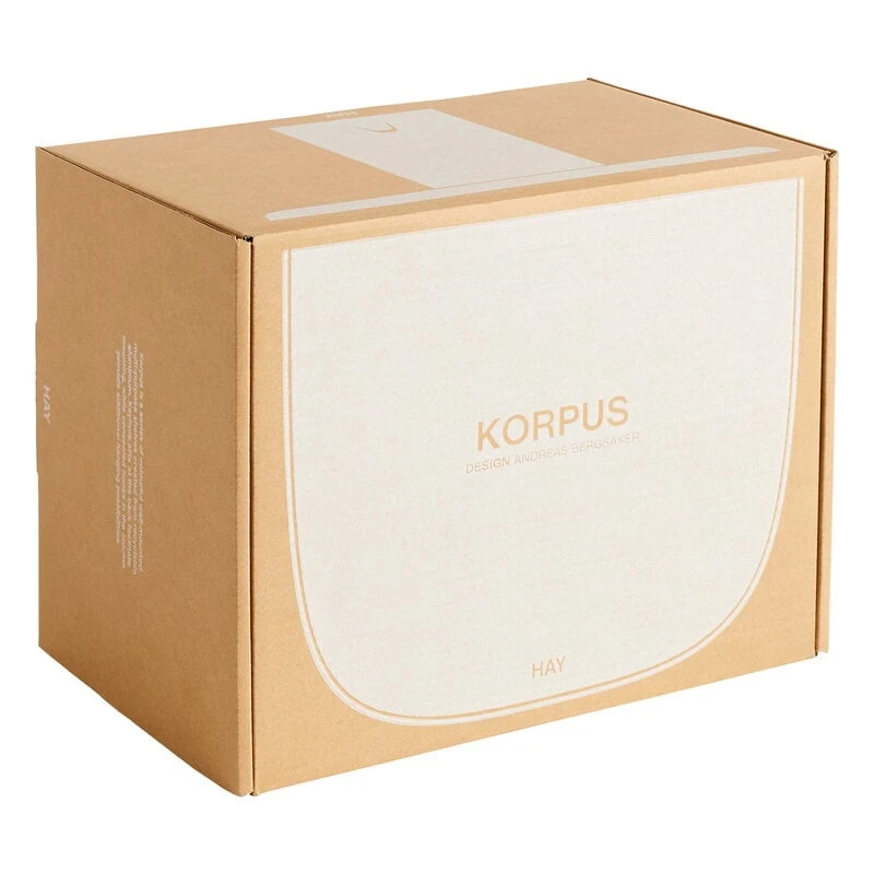 HAY Korpus Shelf S, 1 Hook, Cream 2 HAY Korpus Shelf S, 1 Hook, Cream - Image 2