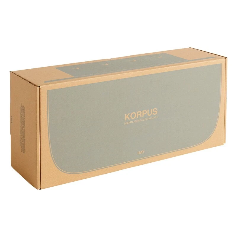 HAY Korpus Shelf M, 4 Hooks, Sea 2 HAY Korpus Shelf M, 4 Hooks, Sea - Image 2