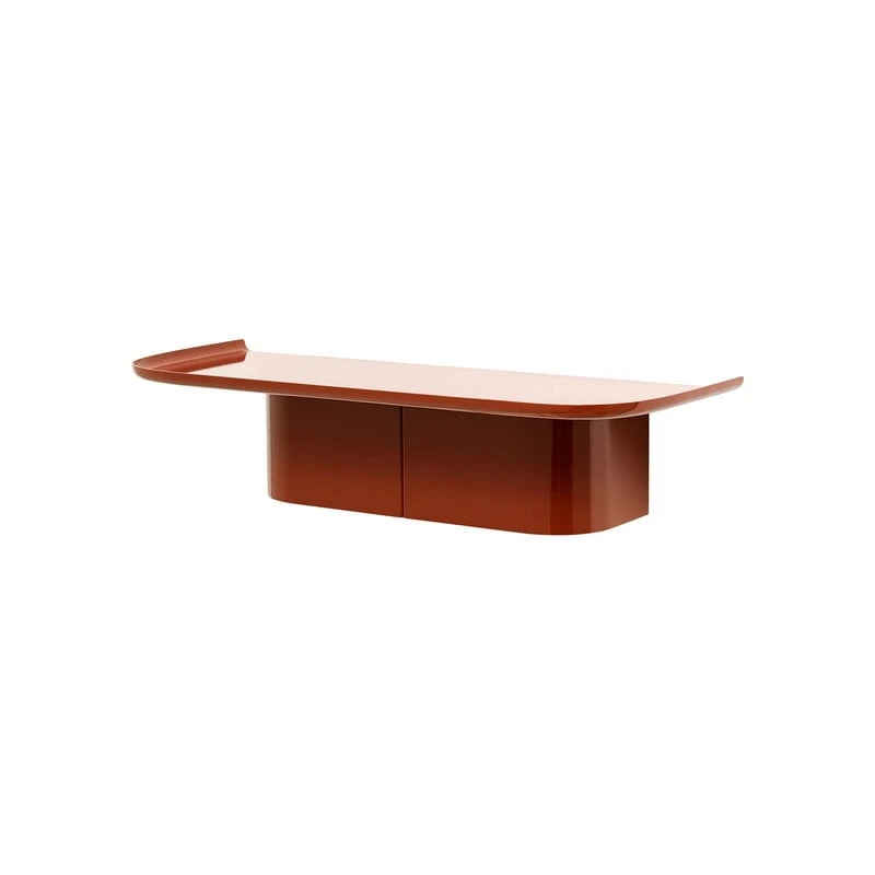 HAY Korpus Shelf M, 4 Hooks, Brick Red 1 HAY Korpus Shelf M, 4 Hooks, Brick Red
