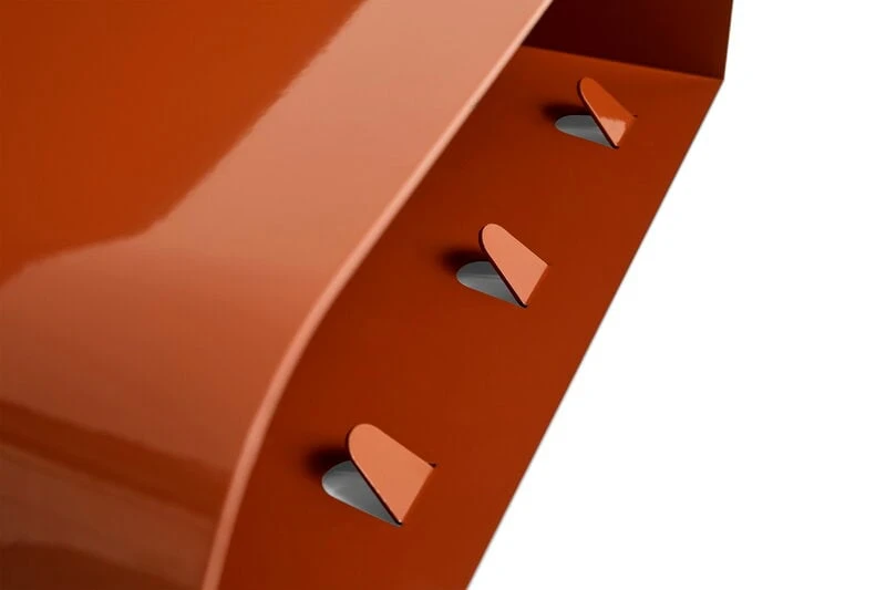 HAY Korpus Shelf M, 4 Hooks, Brick Red 4 HAY Korpus Shelf M, 4 Hooks, Brick Red - Image 4