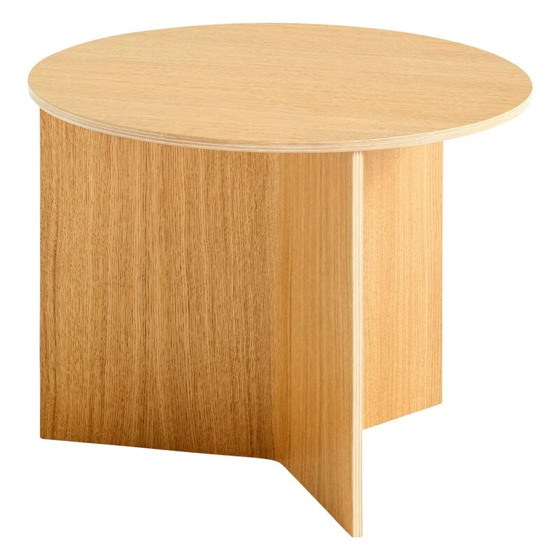 HAY Slit Wood Table, 45 Cm, Lacquered Oak 1 HAY Slit Wood Table, 45 Cm, Lacquered Oak