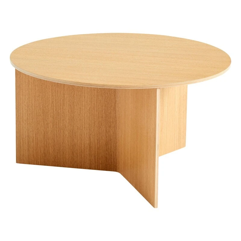 HAY Slit Wood Table, 65 Cm, Lacquered Oak 1 HAY Slit Wood Table, 65 Cm, Lacquered Oak