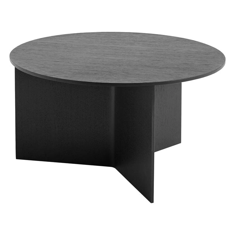HAY Slit Wood Table, 65 Cm, Black 1 HAY Slit Wood Table, 65 Cm, Black