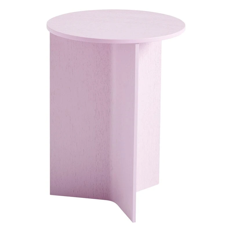 HAY Slit Wood Table, 35 Cm, High, Light Pink 1 HAY Slit Wood Table, 35 Cm, High, Light Pink