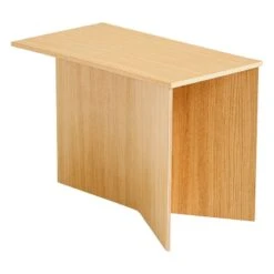 HAY Slit Wood Oblong Table, 50 X 28 Cm, Lacquered Oak