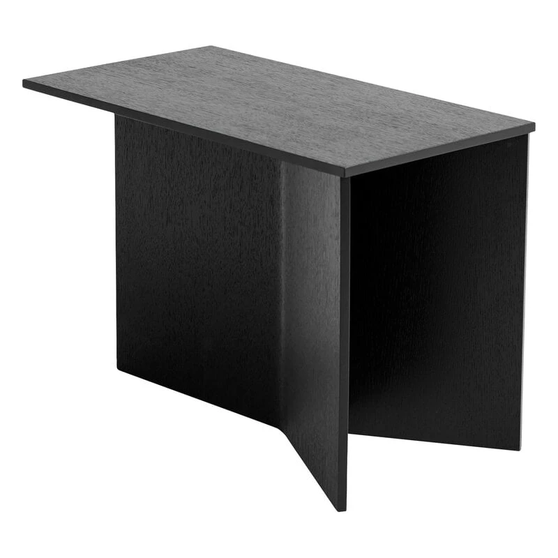 HAY Slit Wood Oblong Table, 50 X 28 Cm, Black 1 HAY Slit Wood Oblong Table, 50 X 28 Cm, Black