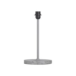 HAY Common Table Lamp Base, Summit Grey - Grey Terrazzo