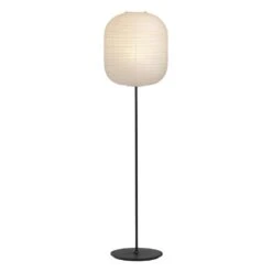 HAY Common Oblong Rice Paper Shade, Classic White 8 HAY Common Oblong Rice Paper Shade, Classic White -Hay 9452151009000 Common Floor Lamp base soft black steel stem and soft black steel base Oblong shade on
