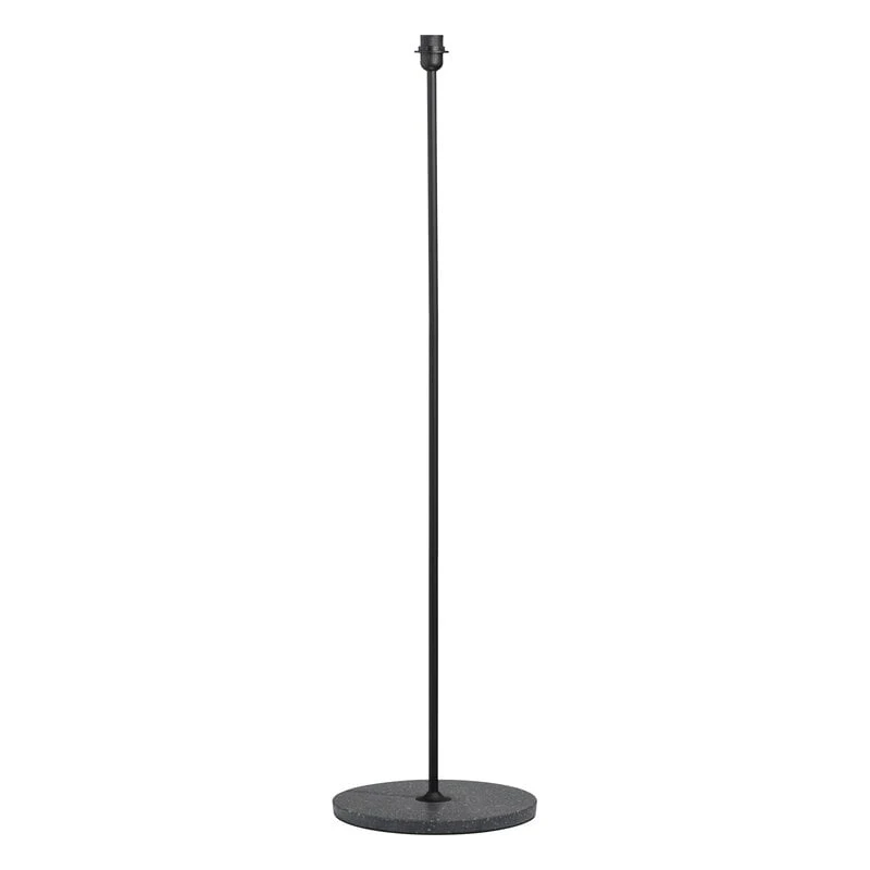 HAY Common Floor Lamp Base, Soft Black - Black Terrazzo 1 HAY Common Floor Lamp Base, Soft Black - Black Terrazzo