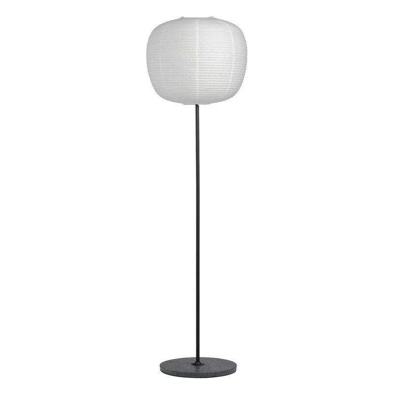 HAY Common Floor Lamp Base, Soft Black - Black Terrazzo 3 HAY Common Floor Lamp Base, Soft Black - Black Terrazzo - Image 3
