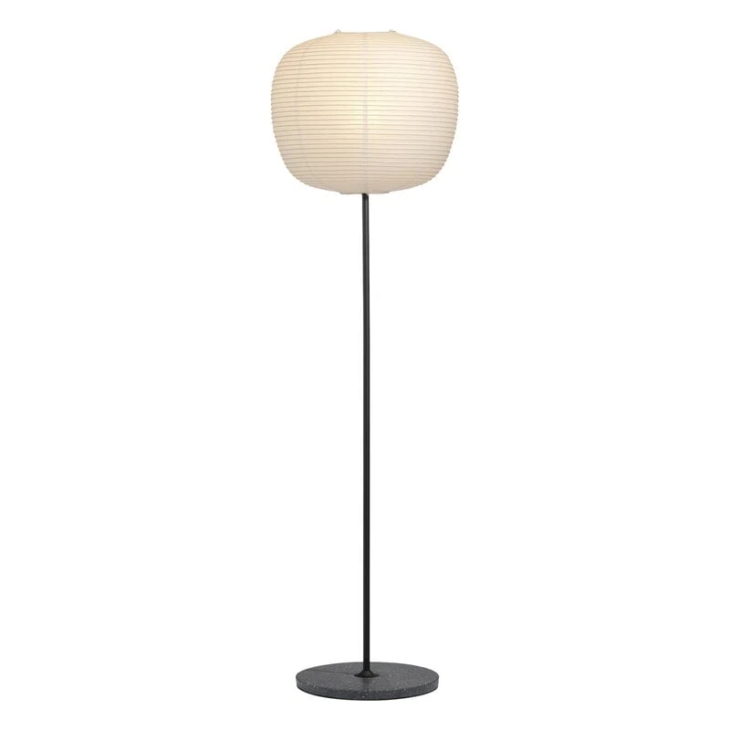 HAY Common Floor Lamp Base, Soft Black - Black Terrazzo 4 HAY Common Floor Lamp Base, Soft Black - Black Terrazzo - Image 4