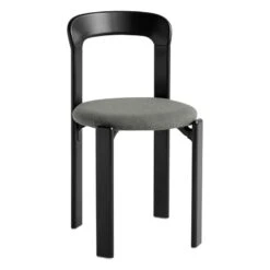 HAY Rey Chair, Deep Black - Black Grey Steelcut Trio 124