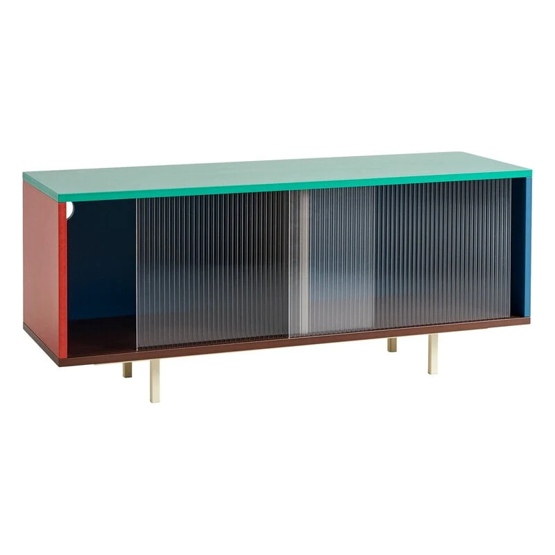 HAY Colour Cabinet W/ Glass Doors, Floor, 120 Cm, Multicolour - Image 3