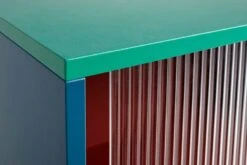 HAY Colour Cabinet W/ Glass Doors, Tall, Multicolour -Hay 945627 Colour Cabinet Tall w glass doors multi detail 01