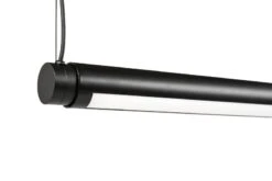HAY Factor Linear Pendant, Diffused 1500, Soft Black -Hay 9466111009000 Factor Linear Suspension Lamp 1500 Diffused soft black detail 01
