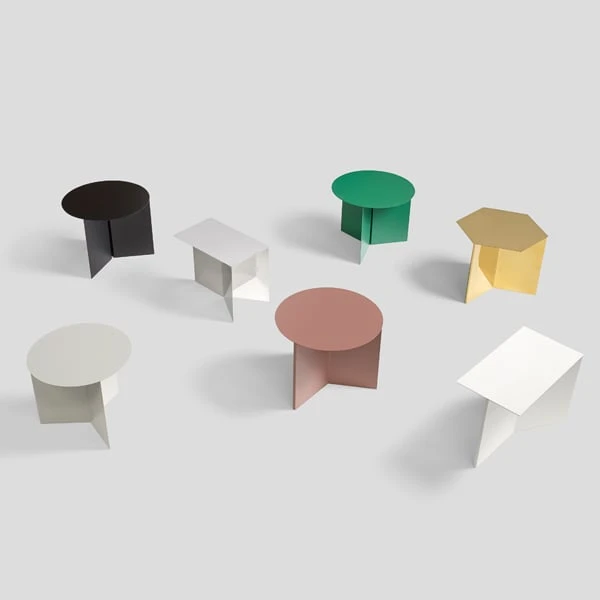 HAY Slit Table, 45 Cm, White 2 HAY Slit Table, 45 Cm, White - Image 2