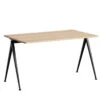 HAY Pyramid Table 01, 140 X 65 Cm, Black - Matt Lacquered Oak