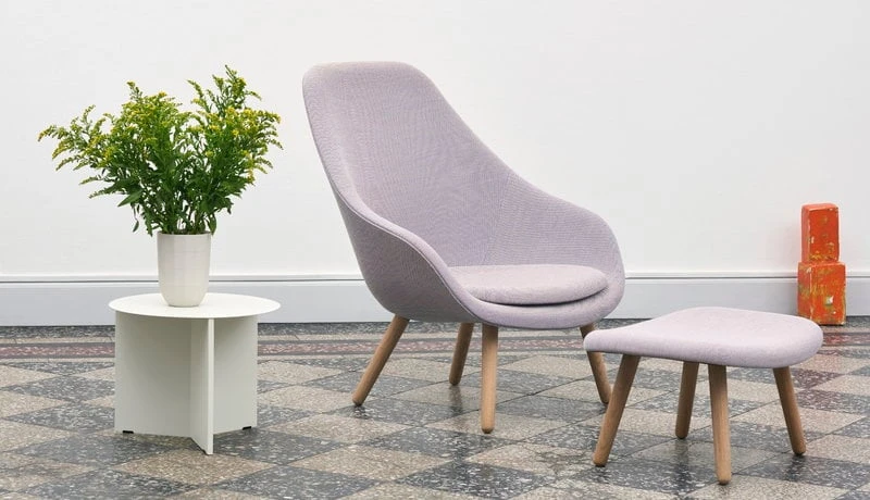 HAY Slit Table, 45 Cm, White 3 HAY Slit Table, 45 Cm, White - Image 3