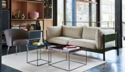 HAY Tray Table Large, Chocolate 11 HAY Tray Table Large, Chocolate -Hay Arbour 3 Seater Hallingdal 220 bottle green water based lacquer beech base Tray Table deep blue high gloss chocolate high gloss 1