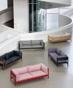 HAY Arbour Eco 3-seater, Re-wool 198 - Black Lacquered Beech 11 HAY Arbour Eco 3-seater, Re-wool 198 - Black Lacquered Beech -Hay Arbour 3 Seater Re wool 648 Remix 266 Atlas 931 Nevada NV 0500S Hallingdal 220 01 1